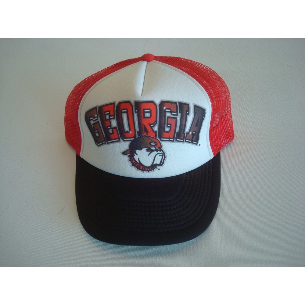 GEORGIA BULLDOGS TRUCKER GRAFFITI   SCRIPT 90S SNAPBACK GOLF HAT CAP VINTAGE EE3